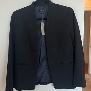 J. Crew Black Open-Front Blazer